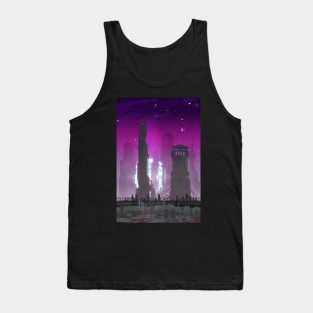 Cyberpunk City Towers - Monuments Tank Top